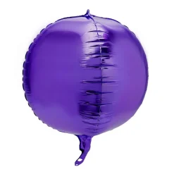 Decostar™ 16" 4D Sphere Mylar Balloon 1pc/bag - Purple