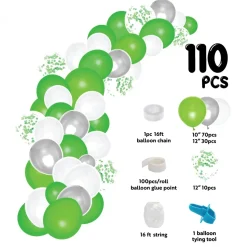 Decostar™ Balloon Garland Set 16ft - Green
