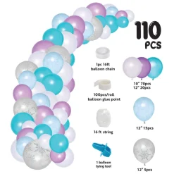 Decostar™ Balloon Garland Set 16ft - Multicolor