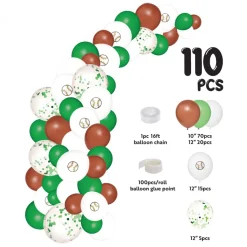 Decostar™ Baseball Theme Balloon Garland Set 16ft