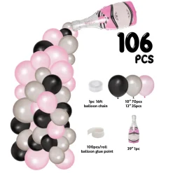 Decostar™ Champagne Theme Balloon Garland Set 16ft