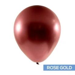 Decostar™ Chrome Latex Balloon 18" 10pc/bag - Rose Gold