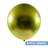 Decostar™ Chrome Latex Balloon 18" 10pc/bag - Apple Green