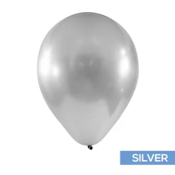 Decostar™ Chrome Latex Balloon 10" 50pc/bag - Silver