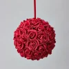 Decostar™ Foam Rose Ball 10" - Red