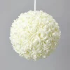 Decostar™ Foam Rose Ball 12" - 6 Pieces - Ivory