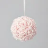 Decostar™ Foam Rose Ball 8" - 12 Pieces - Pink