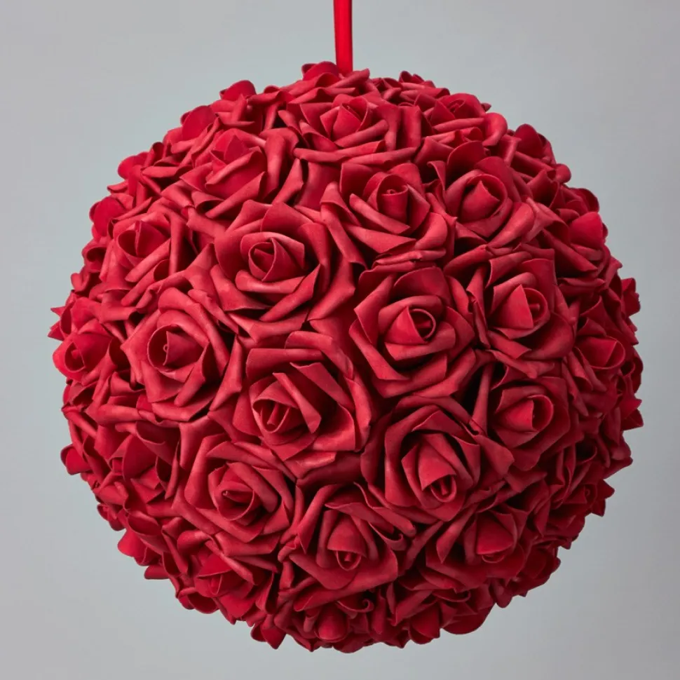 Decostar™ Foam Rose Ball 14" - Red