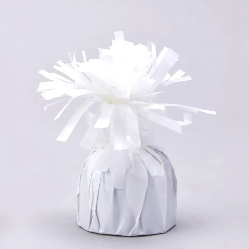 Decostar™ Foil Balloon Weight 6oz - 5" - 12 pieces - White