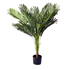 Decostar™ 40in Artificial Areca Plant with Pot - Black