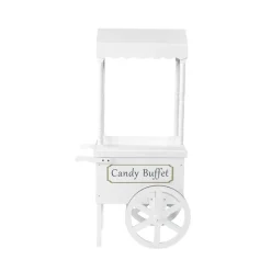 Decostar™ Kids' Wooden Food Cart 59" - White