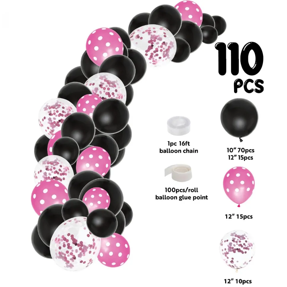 Decostar™ LadyBug Theme Balloon Garland Set 16ft - Pink