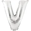 Decostar™ Letter Mylar Foil Balloon 16" - "V"