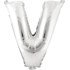 Decostar™ Letter Mylar Foil Balloon 16" - "V"