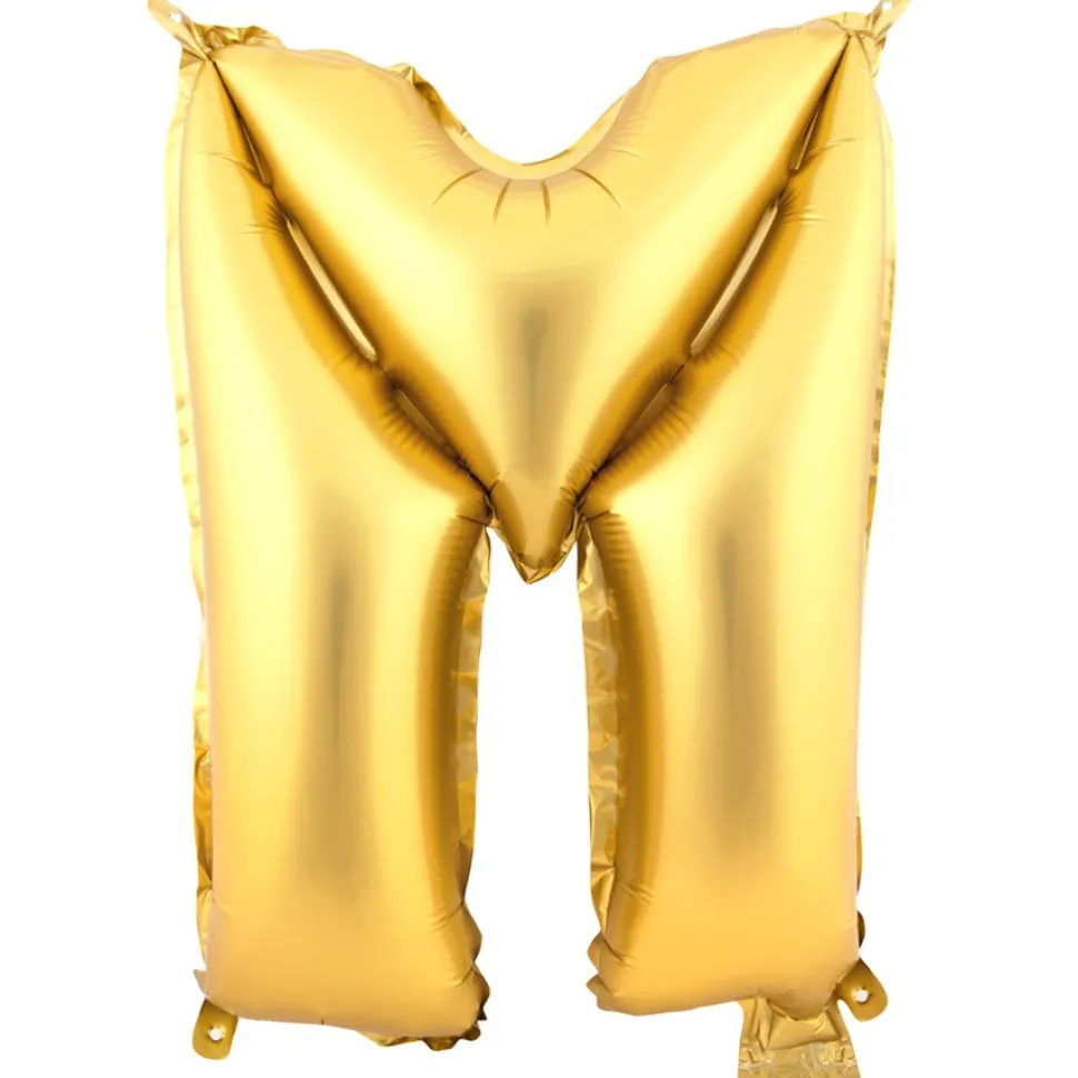 Decostar™ Letter Mylar Foil Balloon 16" - "M"