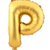 Decostar™ Letter Mylar Foil Balloon 16" - "P"