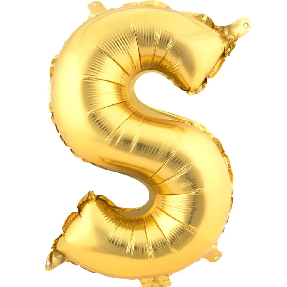 Decostar™ Letter Mylar Foil Balloon 16" - "S"