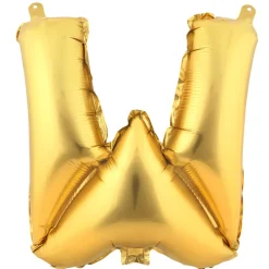 Decostar™ Letter Mylar Foil Balloon 16" - "W"