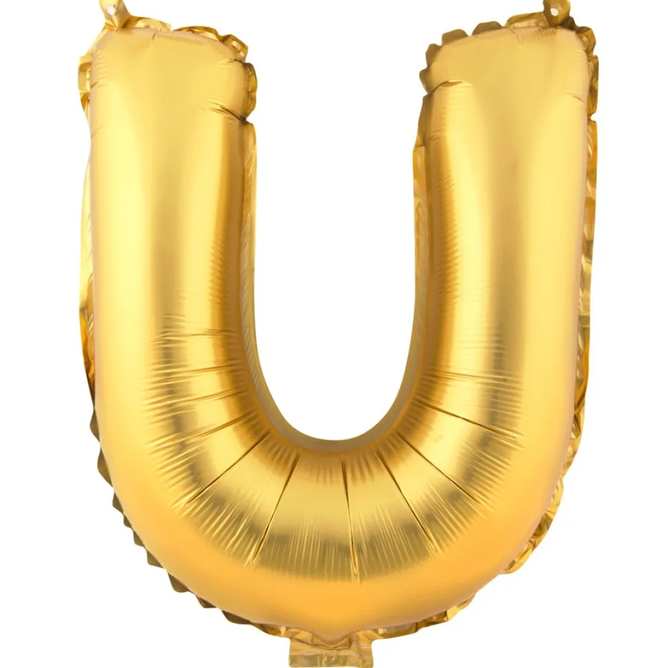 Decostar™ Letter Mylar Foil Balloon 34" - "U"