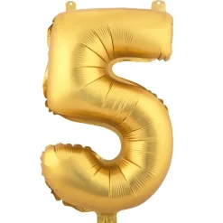 Decostar™ Number Mylar Foil Balloon 16" - "5"