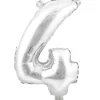 Decostar™ Number Mylar Foil Balloon 34" - "4"