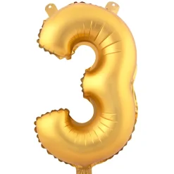Decostar™ Number Mylar Foil Balloon 34" - "3"