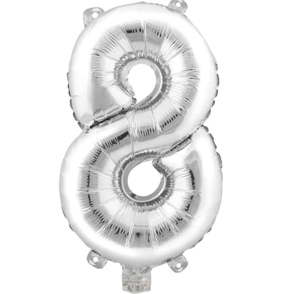 Decostar™ Number Mylar Foil Balloon 34" - "8"