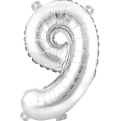Decostar™ Number Mylar Foil Balloon 16" - "9"