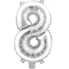 Decostar™ Number Mylar Foil Balloon 16" - "8"