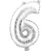 Decostar™ Number Mylar Foil Balloon 34" - "6"