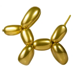 Decostar™ 260Q(2" x 60") Twisting Balloon 100pc/bag - Gold