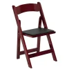 DecoStar™ Replacement Cushion for Firmfold™ Wood Folding Chair - Black