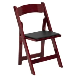 DecoStar™ Replacement Cushion for Firmfold™ Wood Folding Chair - Black