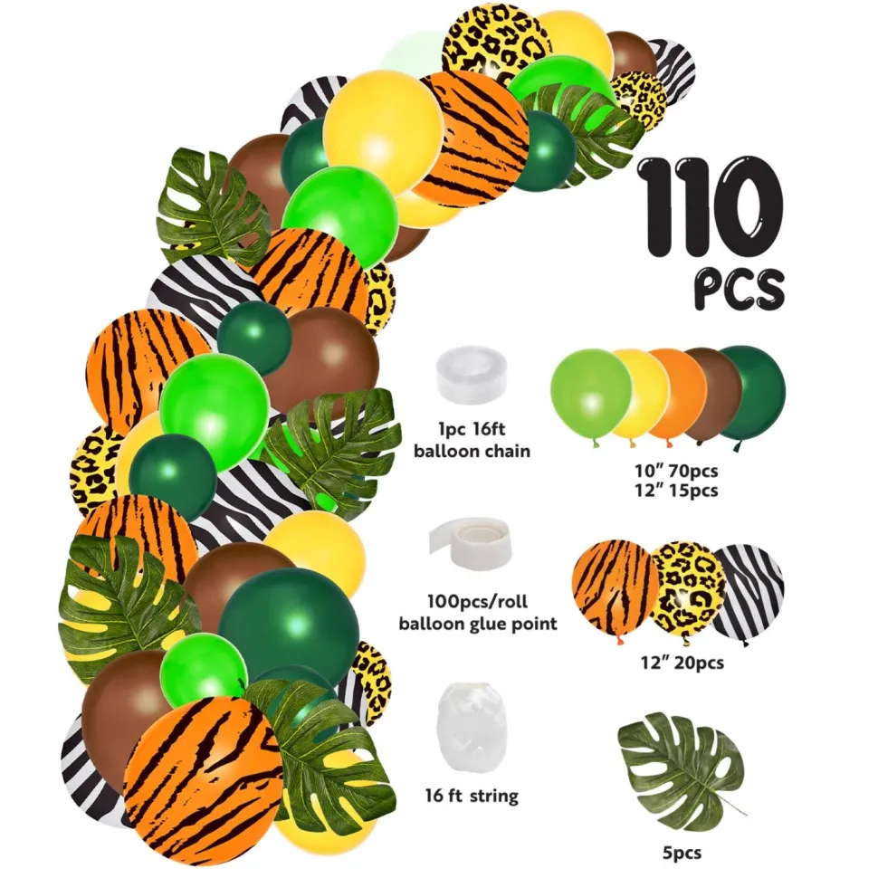 Decostar™ Safari Theme Balloon Garland Set 16ft