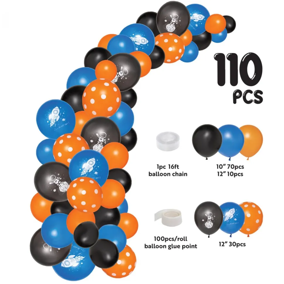Decostar™ Space Theme Balloon Garland Set 16ft