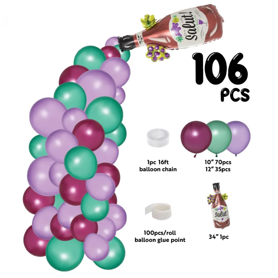 Decostar™ Wine Theme Balloon Garland Set 16ft