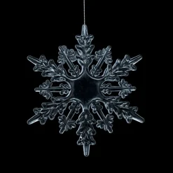 DecoStar™ 6" Acrylic 6 Point Snowflake Ornaments-Set of 6