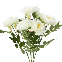 Decostar™ Artificial Deluxe Peony Bush 20" Cream