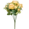 Decostar™ Artificial Deluxe Rose Bouquet - Ivory/Pink