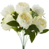 Decostar™ Artificial English Rose Bunch 18½" Ivory