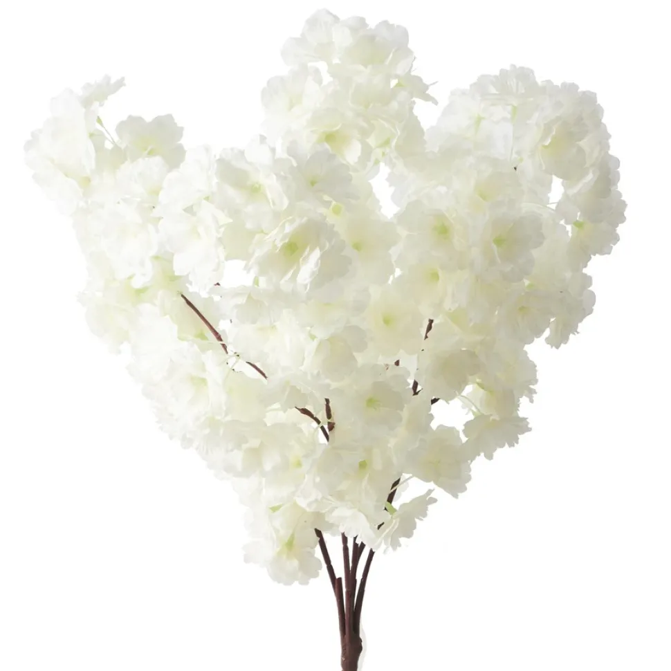 Decostar™ Artificial Flower w/ Greenery Stem Ivory