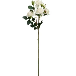 Decostar™ Artificial 7 Head Rose Branch 29" - Ivory