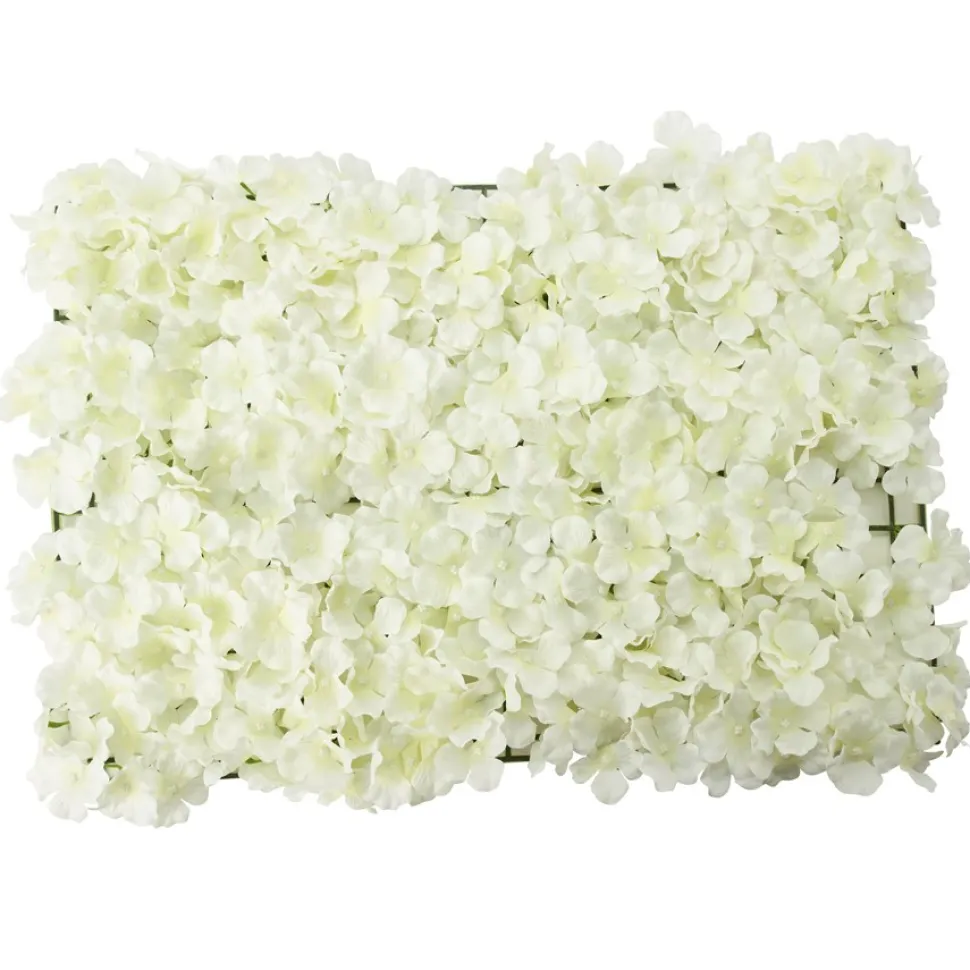 Decostar™ Artificial Hydrangea Flower Mat - 16" x 24" - Ivory