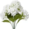 Decostar™ Artificial Hydrangea Bouquet 22½" White
