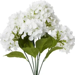 Decostar™ Artificial Hydrangea Bouquet 22½" White