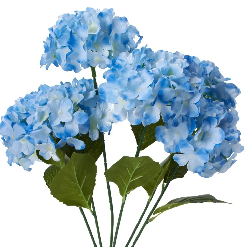 Decostar™ Artificial Hydrangea Bouquet 22½" Blue
