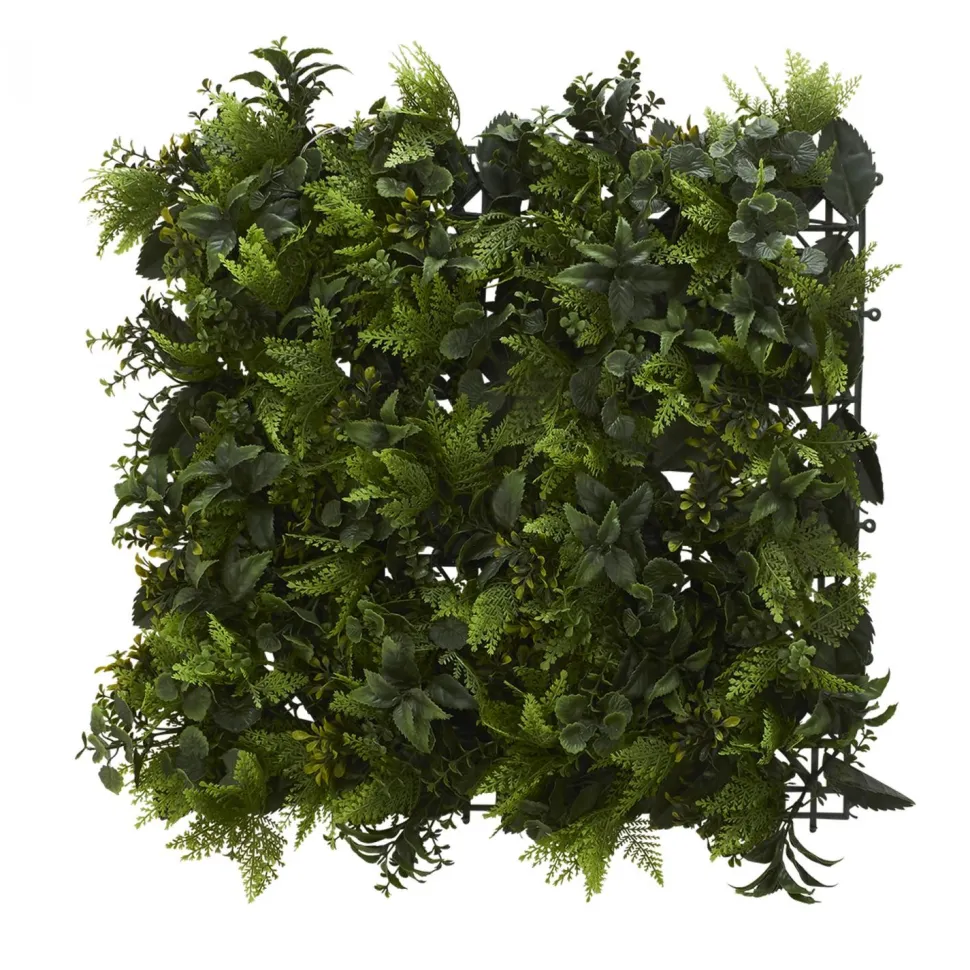 Decostar™ Artificial Mixed Greenery Mat 18" x 18" - Dark Green