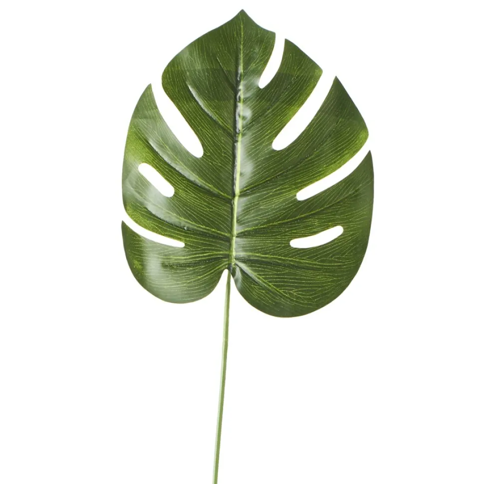 Decostar™ Artificial Monstera Leaves - (12 Pieces) - 8" x 24" Green