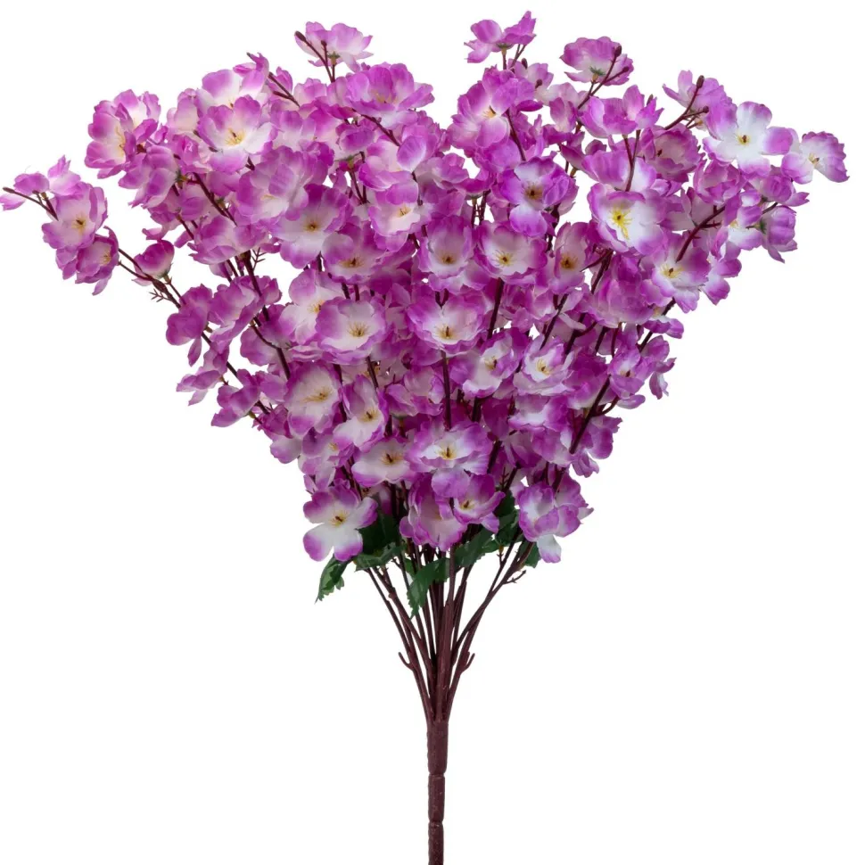 Decostar™ Artificial Peach Blossom Branch 24" - Purple