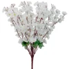 Decostar™ Artificial Peach Blossom Branch 24" - White